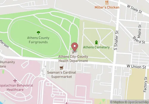 Athens County Health Department Map