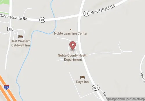 Noble County Health Department Map