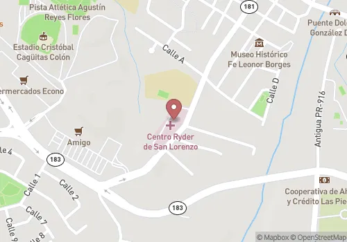 Centro de Salud Del Ryder San Lorenzo Map