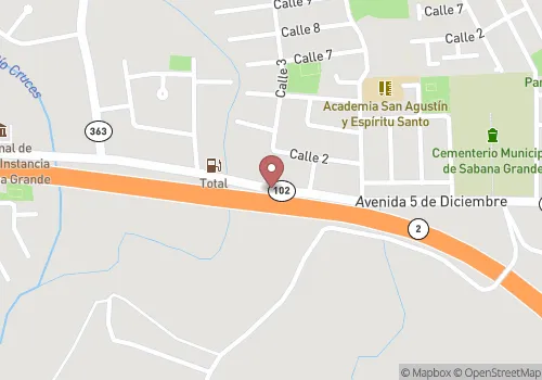 Centro de Salud Pública Sabana Grande Map