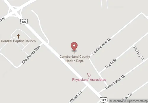 Cumberland County Health Department Map