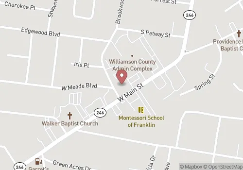 Williamson County Health Department Map