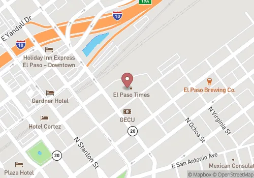 City of El Paso Department of Public Health Map