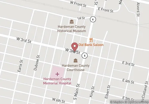 Hardeman County Vital Records Map