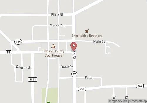 Sabine County Vital Records Map