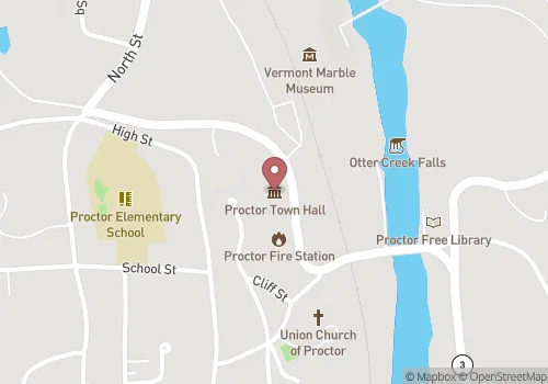 Proctor Town Clerk Map