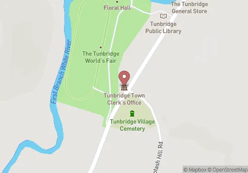 Tunbridge Town Clerk Map