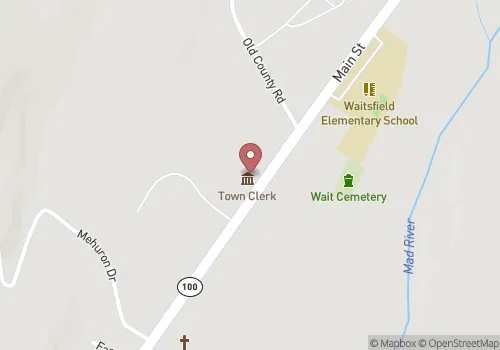 Waitsfield Town Clerk Map