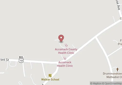 Eastern Shore Health District Accomack County Health Dept. Map