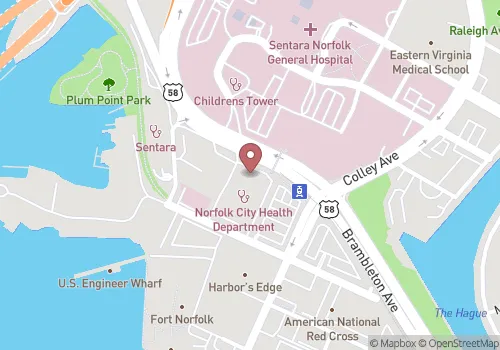 Norfolk Health Department Map