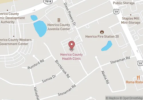 West Henrico Health Department Map