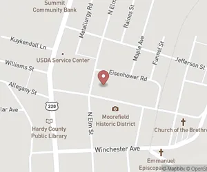 Hardy County Courthouse Map