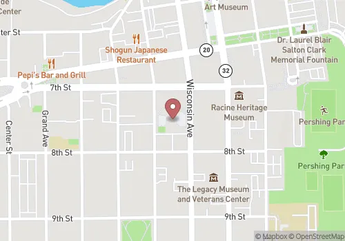 Racine Register of Deeds Map